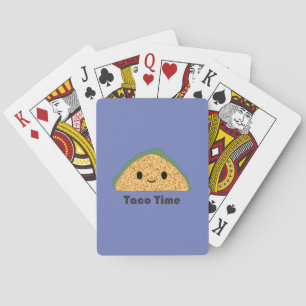 Niedlich Kawaii Taco Time Taco Spielkarten