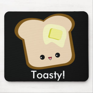 Niedlich kawaii Toasty! Toast- und Buttermousepad Mousepad