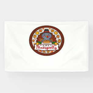 Niedlich Kawaii Türkei - Happy Thanksgiving Classi Banner