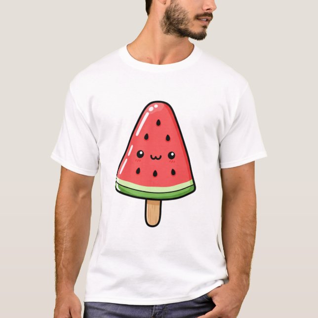 Niedlich Kawaii Watermelon T-Shirt (Vorderseite)