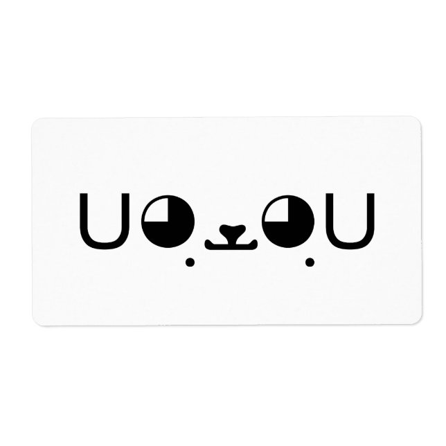 Niedlich Kawaii Welppy Dog Japanisch Kaomoji Emoti (Vorne)