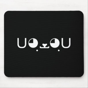 Niedlich Kawaii Welppy Dog Japanisch Kaomoji Emoti Mousepad