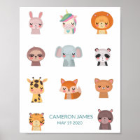 Niedlich Kawaii Zen Animals Illustration Personali