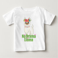 Niedlich kein Drama Llama mit Blumenkrone