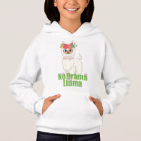 Niedlich kein Drama Llama mit Blumenkrone