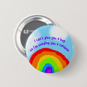 Niedlich keine Schläger, die dir einen Regenbogen Button
