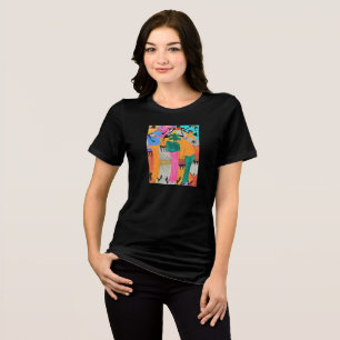 Niedlich Kenyan Art Summer Joy Dance Tri-Blend Shirt