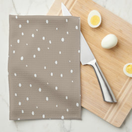 Niedlich Khaki Polka Dot Geschirrtuch