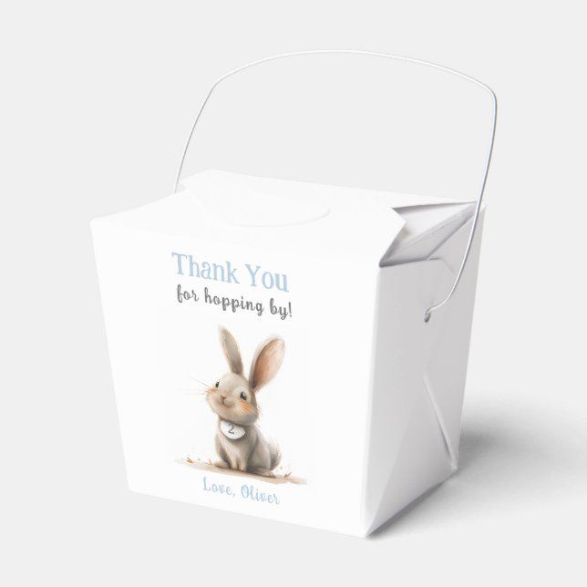 Niedlich Kids Bunny Birthday Vielen Dank Geschenkschachtel (Vorderseite)