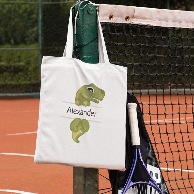 Niedlich Kids Dinosaurier Personalisiert Tragetasche (Von Creator hochgeladen)