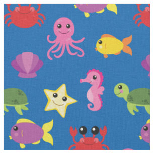 Niedlich Kids Fischen Baby Kinderzimmer Aquarium O Stoff