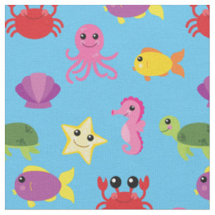 Niedlich Kids Fischen Baby Kinderzimmer Aquarium O Stoff