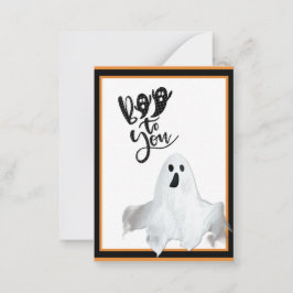 Niedlich Kids Halloween Boo to You Ghost Mitteilungskarte