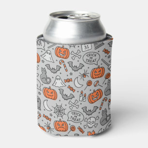 Niedlich Kids Halloween Doodle-Muster Dosenkühler