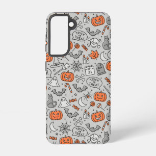 Niedlich Kids Halloween Doodle-Muster Samsung Galaxy Hülle
