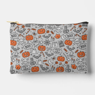 Niedlich Kids Halloween Doodle-Muster Zubehörtasche