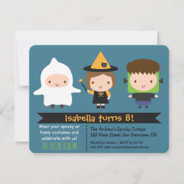 Niedlich Kids Halloween Geburtstagsparty Einladung