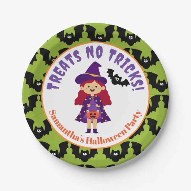 Niedlich Kids Halloween Kostüm Party Pappteller (Vorderseite)