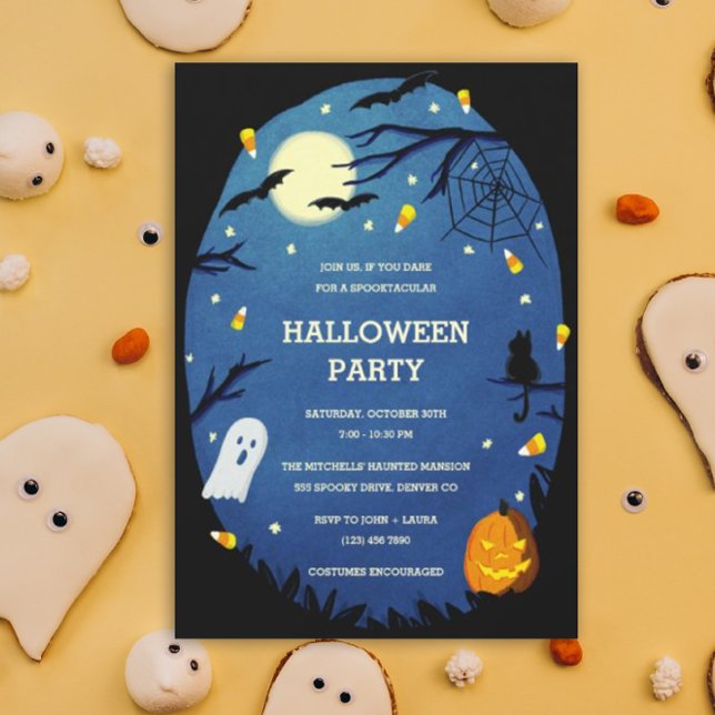 Niedlich Kids Halloween-Party Einladungen (Halloween Party Invitation)