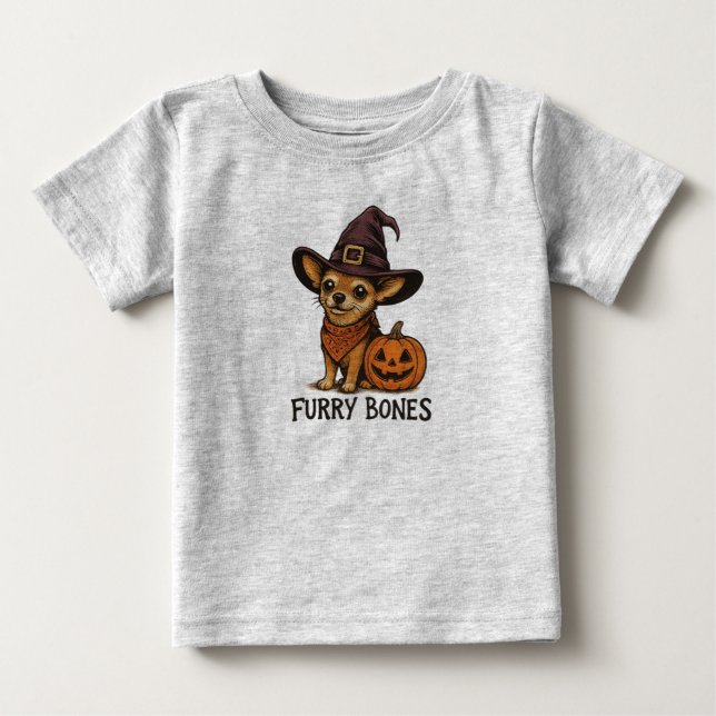 Niedlich Kids Halloween Shirt Chihuahua (Vorderseite)
