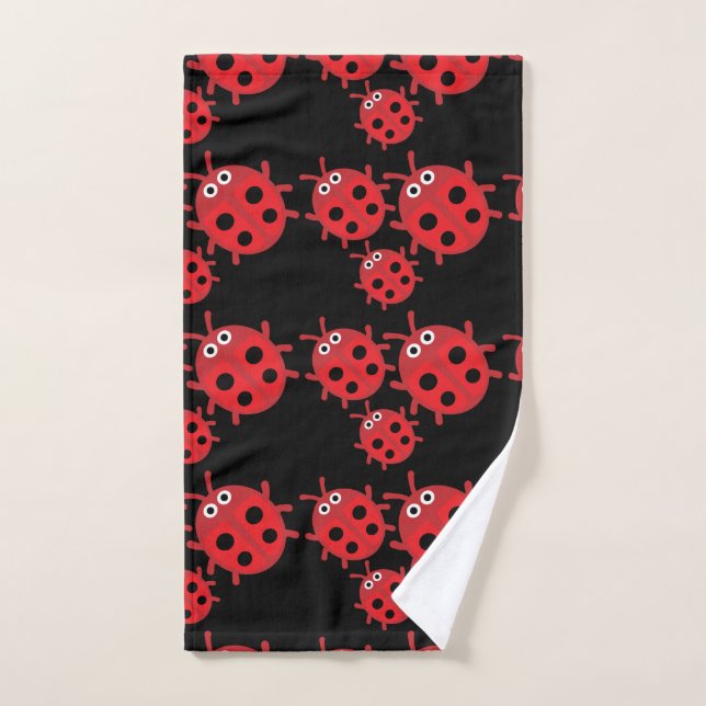 Niedlich Kids Ladybird Family Badhandtuch Set (Handtuch)