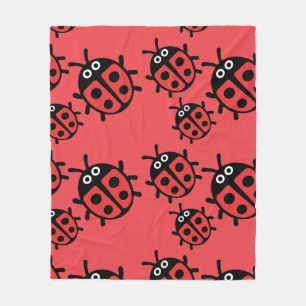 Niedlich Kids Ladybird Family Fleecedecke