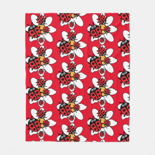 Niedlich Kids Ladybird Family Fleecedecke