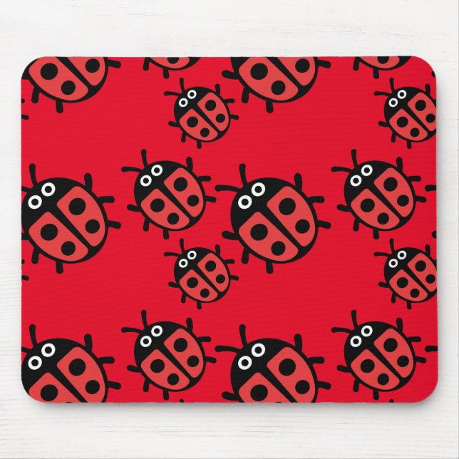 Niedlich Kids Ladybird Family Mousepad (Vorne)