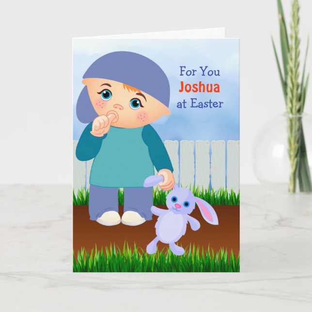 Niedlich Kids Osterkarten Feiertagskarte (Vorderseite)