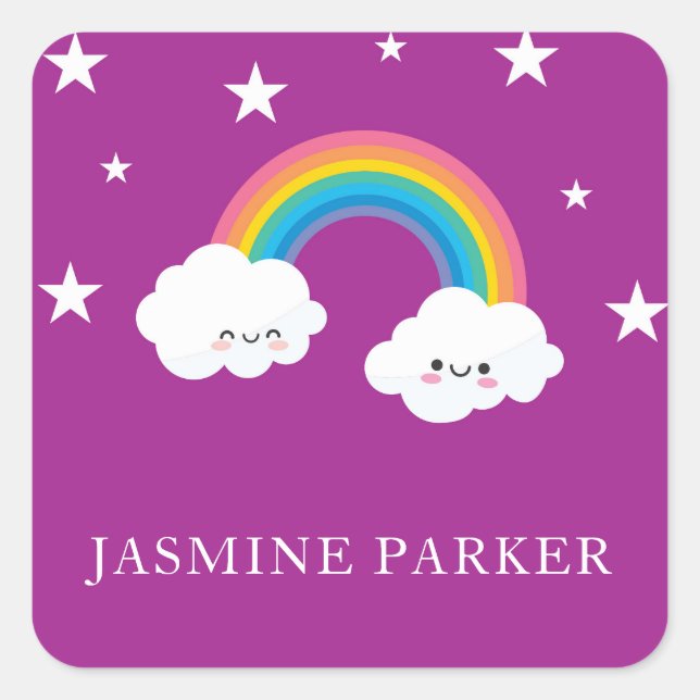 Niedlich Kids Rainbow Stickers (Vorderseite)