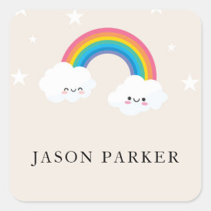 Niedlich Kids Rainbow Stickers