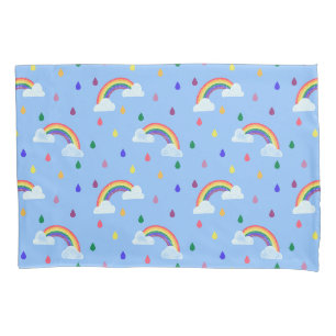 Niedlich Kids Regenbogen Regendusche Muster Kissenbezug