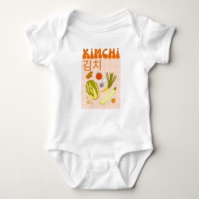 niedlich Kimchi Baby Strampler (Vorderseite)