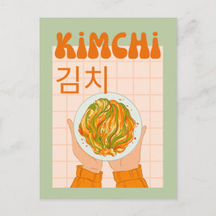 niedlich Kimchi Feiertagspostkarte
