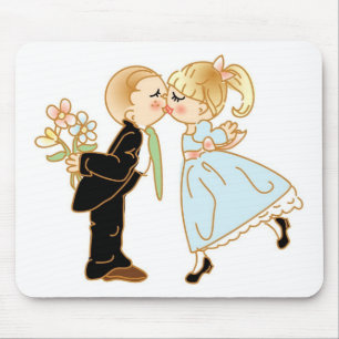 Niedlich Kissing Couple Mousepad