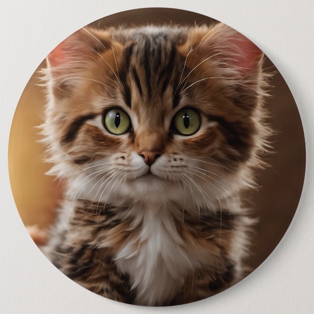 Niedlich Kitten Button (Vorderseite)