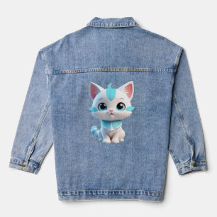 Niedlich Kitten Cartoon 3D Design-38063 Jeansjacke