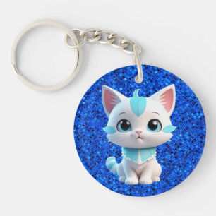 Niedlich Kitten Cartoon 3D Design-38063 Schlüsselanhänger
