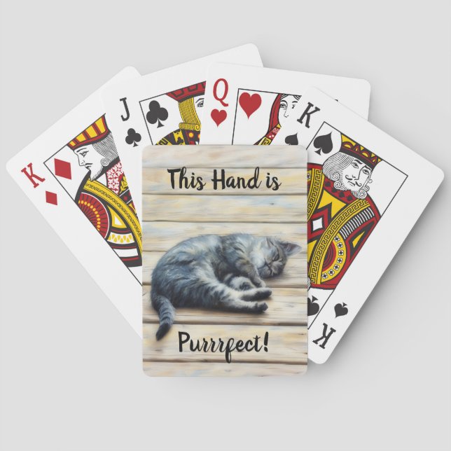 Niedlich Kitten Cat Pub Funny Playing Cards Spielkarten (Rückseite)