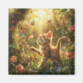 Niedlich Kitten Digital Art Magnet