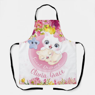 Niedlich Kitten Friends Blush Pink Blume Individue Schürze