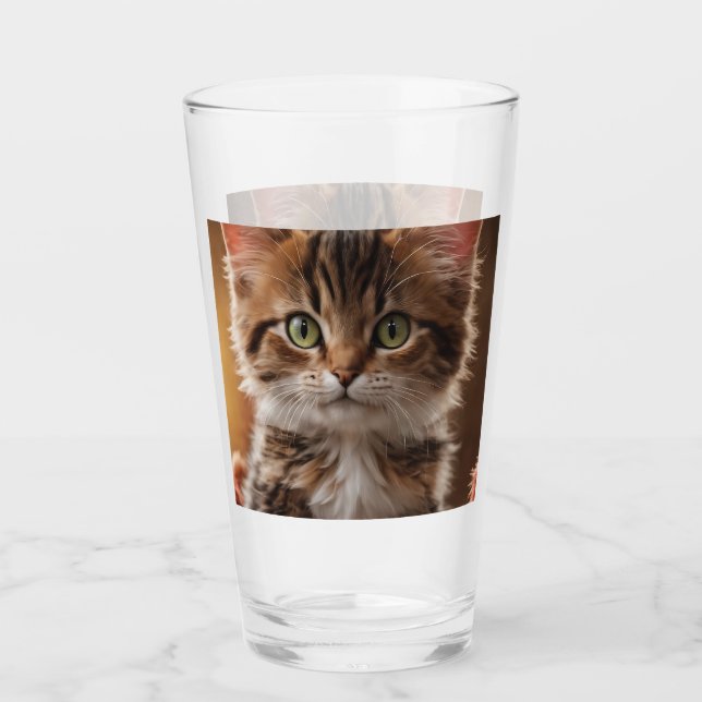Niedlich Kitten Glas (Vorderseite)