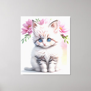 Niedlich Kitten Leinwanddruck