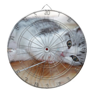 Niedlich Kitten mit String Dartscheibe