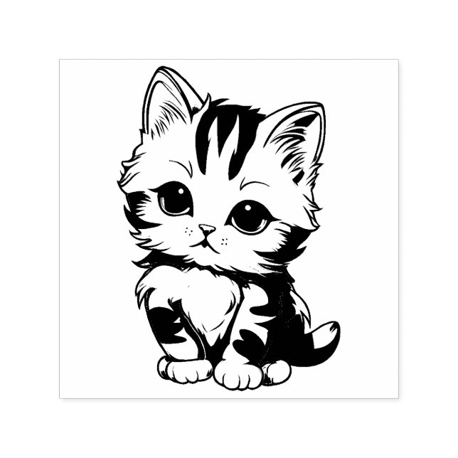 Niedlich Kitten Permastempel (Design)