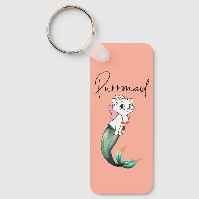 Niedlich Kitten Purrmaid - Fun Mermaid Cat Design Schlüsselanhänger (Vorderseite)