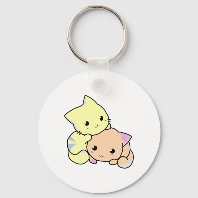 Niedlich Kitten Schlüsselanhänger (Vorderseite)
