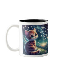 Niedlich Kitten Sie sind nicht allein Tasse Cups