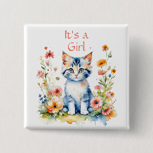 Niedlich Kitten Themed It's a Girl