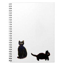 Niedlich Kitty Black Cats Notizblock